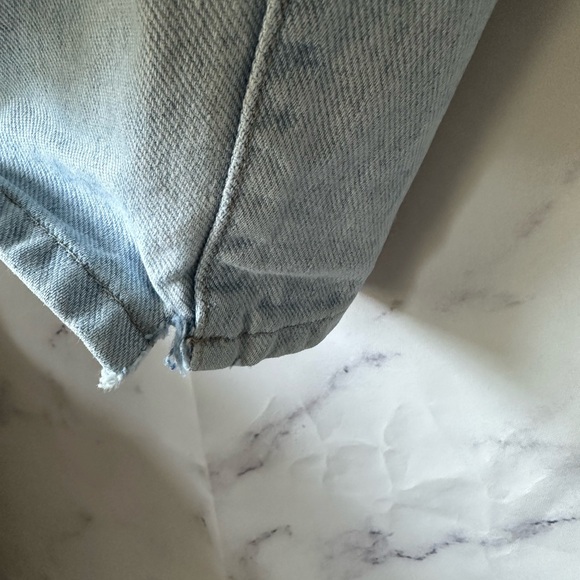 VTG EARLY 90S GUESS GREEN TAG HIGH WAIST DENIM JEANS 36/32 - Picture 12 of 14